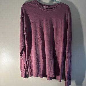 Comfort Colors Men's Mauve Long Sleeve Shirt